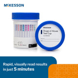 McKesson Drugs of Abuse Test Kit AMP, BUP, BZO, COC, mAMP/MET, MDMA, MTD, MOP300, OXY, THC (OX, pH, SG) 25 Tests CLIA Waived (1101531_CS) 100/CS