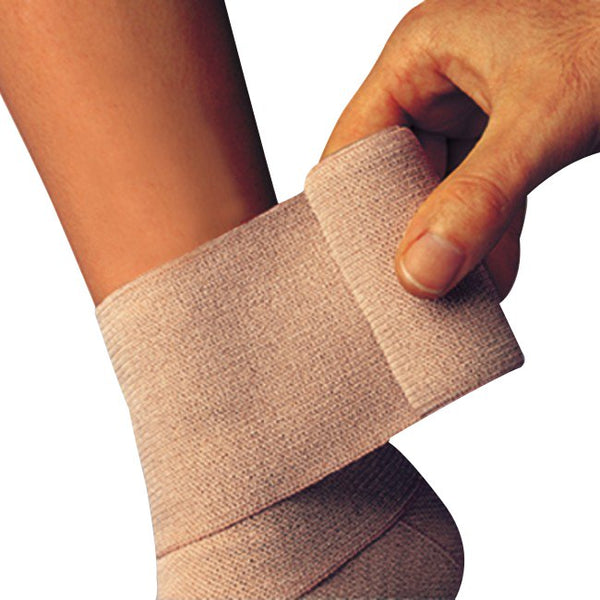 Comprilan® Compression Bandage 4-7/10 Inch X 5-1/2 Yard Clip Detached Closure Tan NonSterile Standard Compression (683378_CS) 20/CS