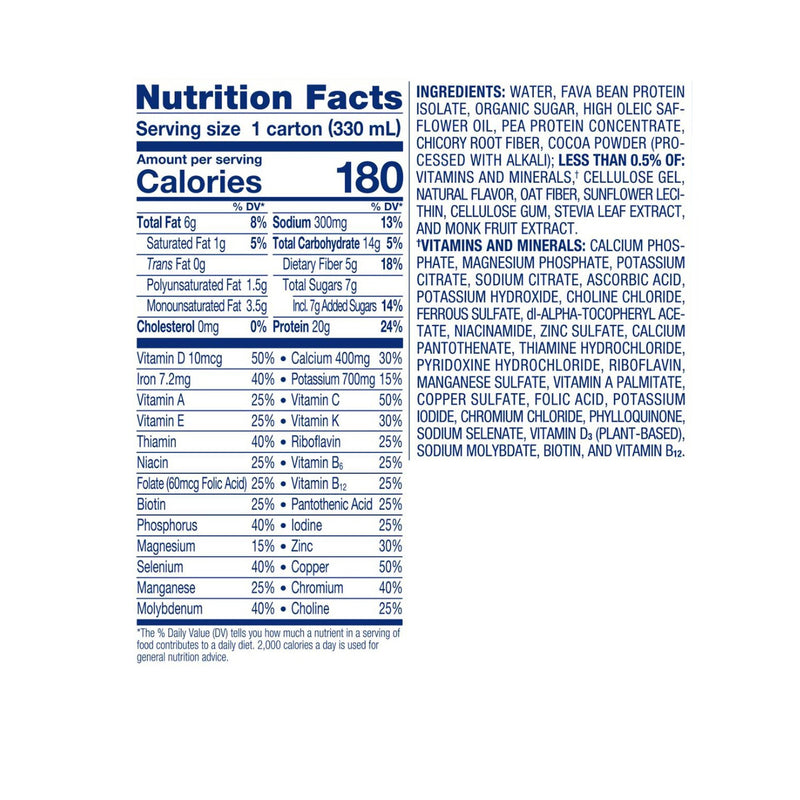 Ensure® Plant Based Protein Nutrition Shake Oral Supplement Chocolate Flavor Liquid 11 oz. Carton (1236785_EA) 1/EA