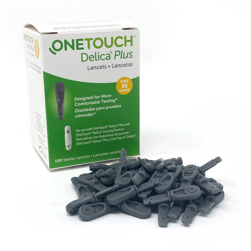 OneTouch® Lancet for Lancing Device 30 Gauge Non-Safety Twist Off Cap Finger (1151251_BX) 100/BX