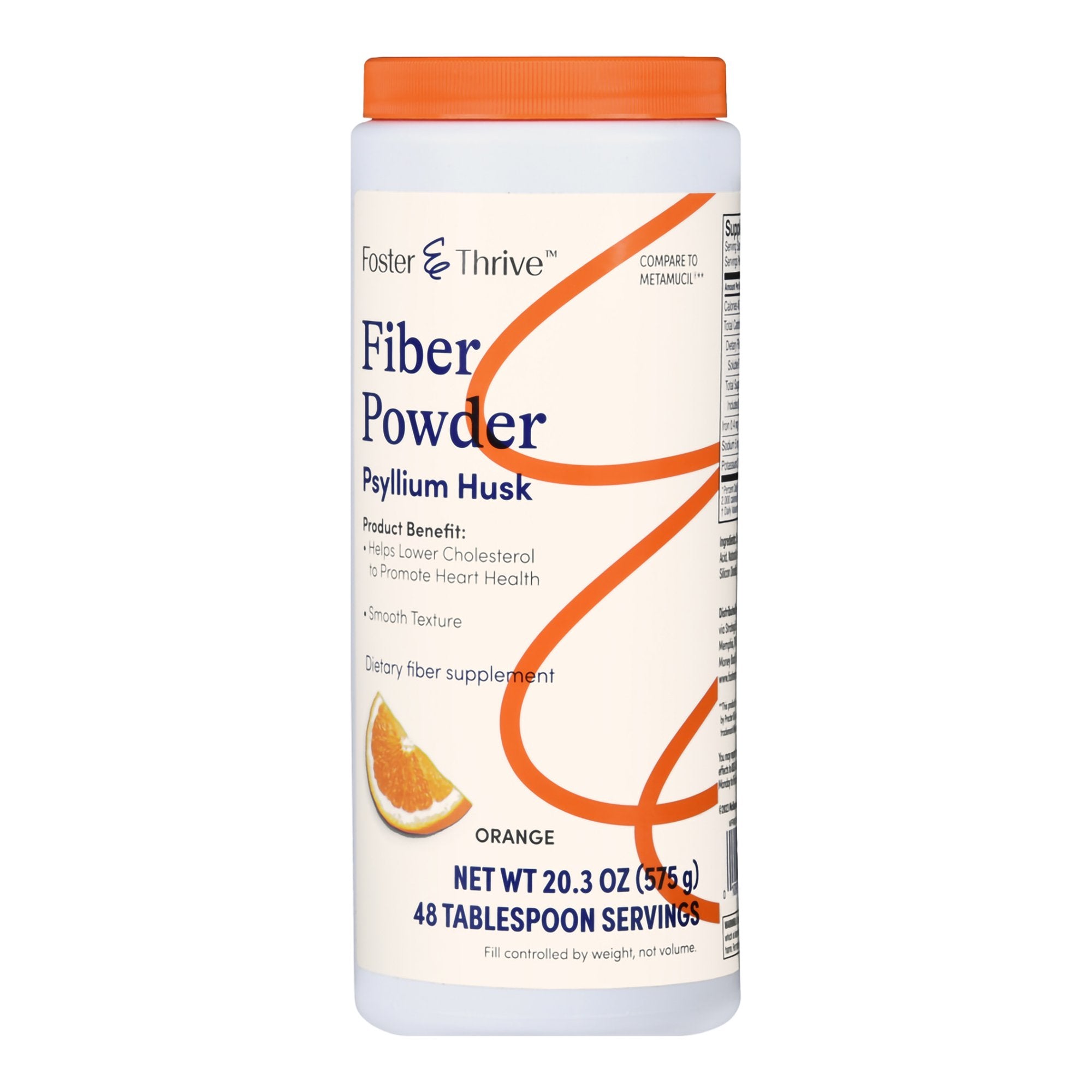 Foster & Thrive™ Fiber Supplement Orange Flavor Powder 20.3 oz. Psylli ...