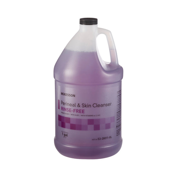 McKesson Rinse-Free Perineal Wash Liquid 1 gal. Jug Fresh Scent (877028_CS) 4/CS