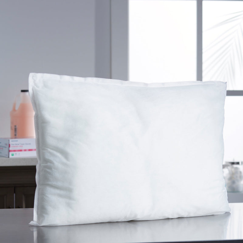McKesson Bed Pillow 17 X 24 Inch White Single Patient Use (939595_EA) 1/EA