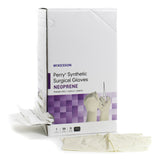 McKesson Perry® Synthetic Surgical Gloves Surgical Glove Size 6.5 Sterile Polychloroprene Standard Cuff Length Smooth Cream Chemo Tested (1044745_BX) 50/BX
