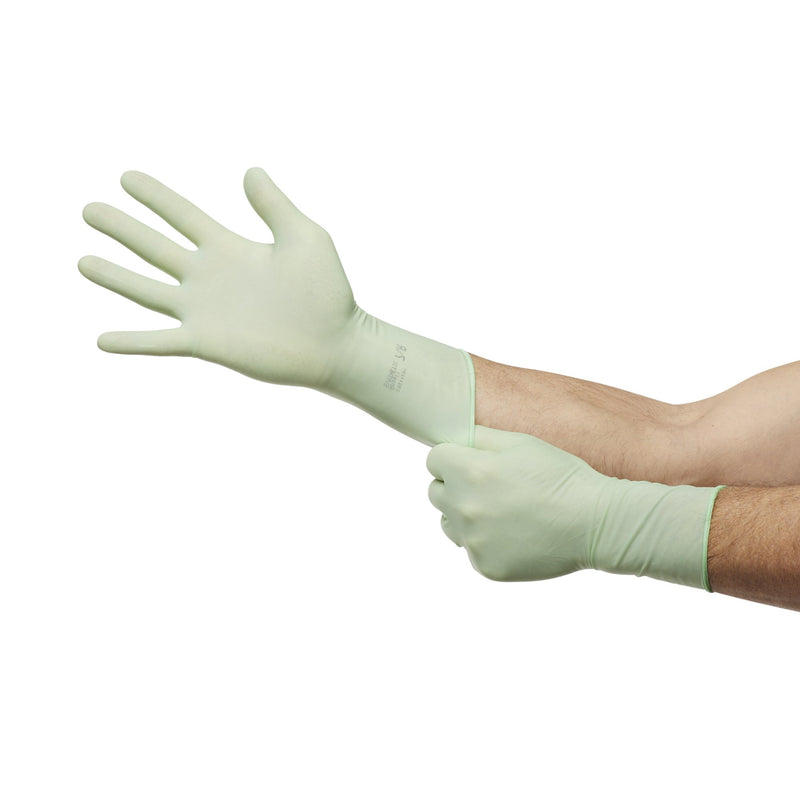GAMMEX® Non-Latex PI Green Surgical Glove Size 7.5 Sterile Polyisoprene Standard Cuff Length Micro-Textured Light Green Chemo Tested (648144_CS) 200/CS