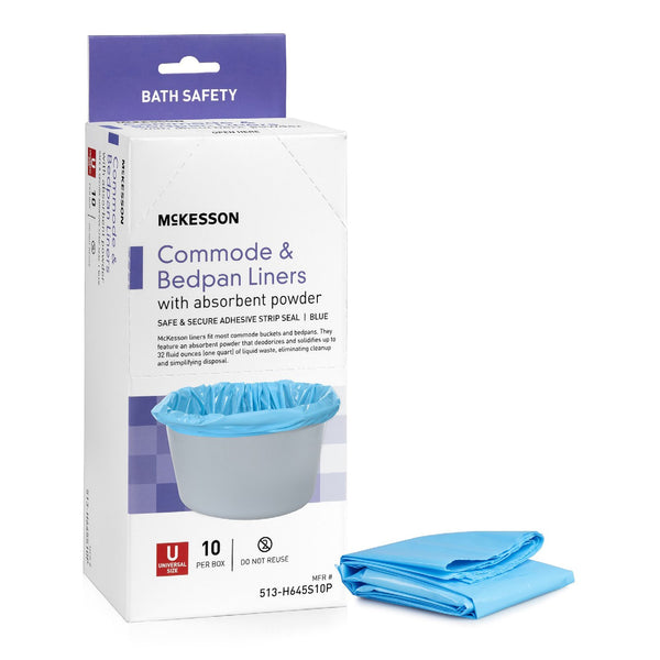 McKesson Commode Liner For Commode / Shower Chair (1248835_CS) 100/CS