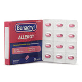 Benadryl® Allergy Relief 25 mg Strength Tablet 24 per Box (825634_CT) 24/CT