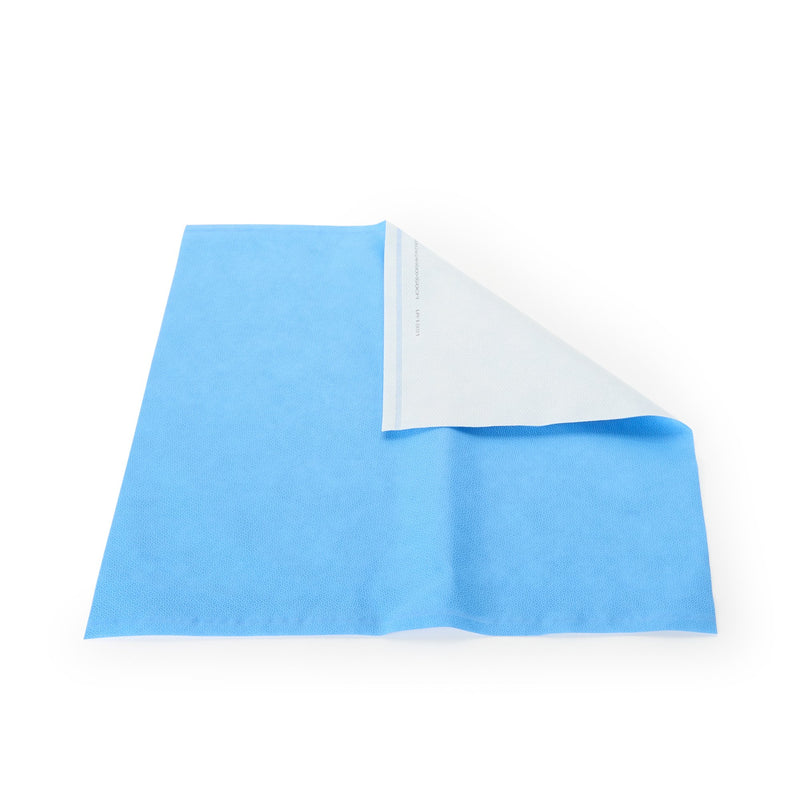 QUICK CHECK* H500 Sterilization Wrap White / Blue 24 X 24 Inch Dual Layer SMS Polypropylene Steam / EO Gas / Hydrogen Peroxide (809418_CS) 120/CS