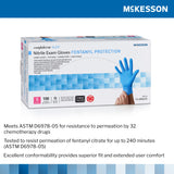 McKesson Confiderm® 6.8C Exam Glove Small NonSterile Nitrile Standard Cuff Length Fully Textured Blue Chemo Tested / Fentanyl Tested (1225743_CS) 1000/CS