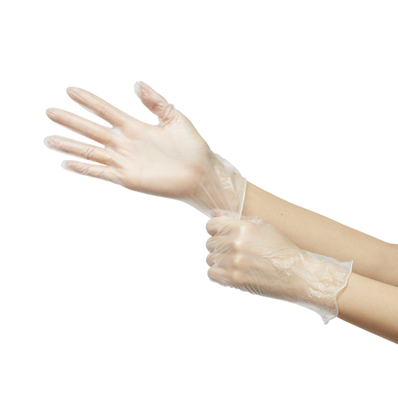 Trilon® Exam Glove Small NonSterile Vinyl Standard Cuff Length Smooth Clear Not Rated WITH PROP. 65 WARNING (264524_CS) 1000/CS