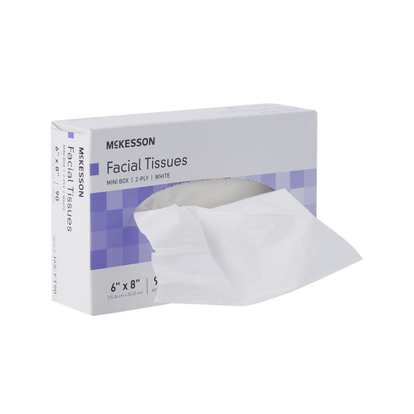 McKesson Facial Tissue White 6 X 8 Inch 90 Count (1040598_BX) 90/BX