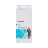 McKesson Wrist Brace with Abducted Thumb Aluminum / Foam / Spandex / Plastic Right Hand Black Small (1159138_EA) 1/EA