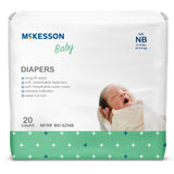 McKesson Unisex Baby Diaper Newborn Disposable Heavy Absorbency (1167076_BG) 20/BG