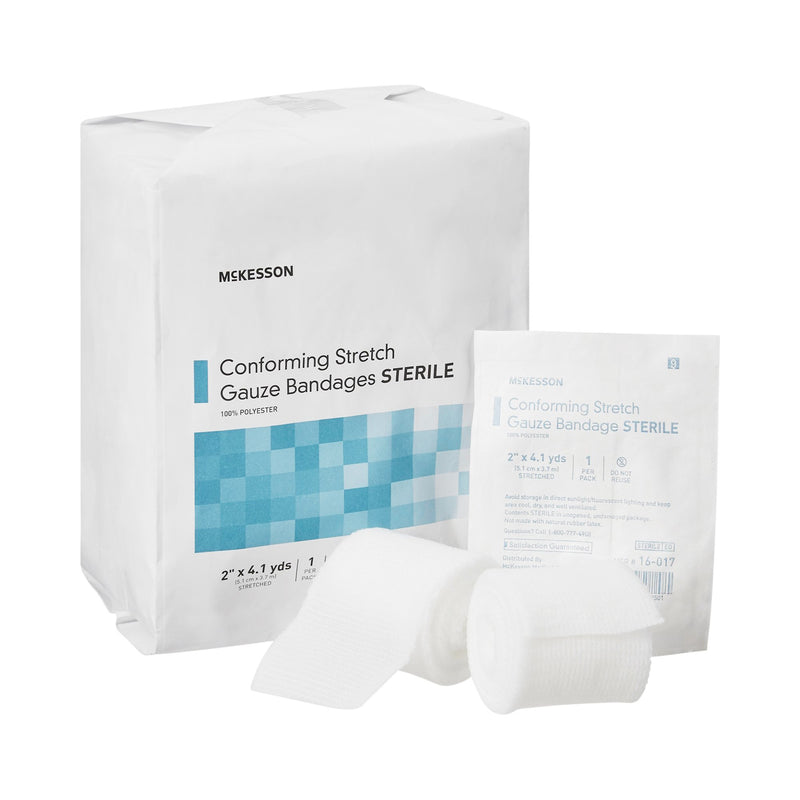 McKesson Conforming Bandage 2 Inch X 4-1/10 Yard Sterile 1 per Pack (999367_BG) 12/BG