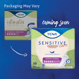 TENA® Sensitive Care Maximum Extra Coverage Long Bladder Control Pad 15 Inch Length Heavy Absorbency Dry-Fast Core™ One Size Fits Most (1009254_CS) 117/CS