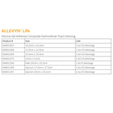 Allevyn Life Foam Dressing 8-1/4 X 8-1/4 Inch With Border Film Backing Silicone Gel Adhesive Quadrilobe Sterile (834488_EA) 1/EA
