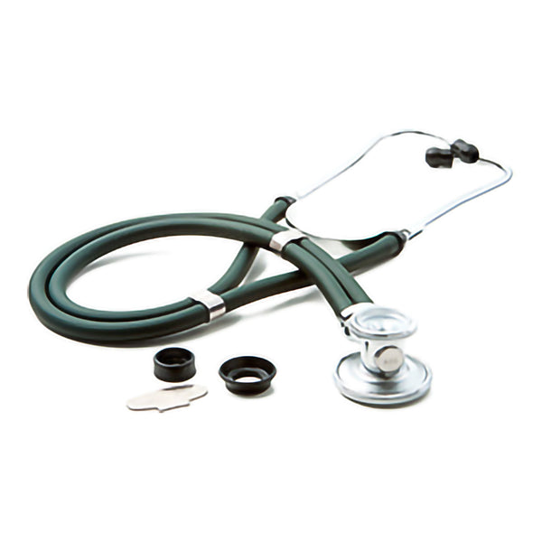 McKesson Sprague Stethoscope Green 2-Tube 22 Inch Tube Double Sided Chestpiece (1089444_EA) 1/EA