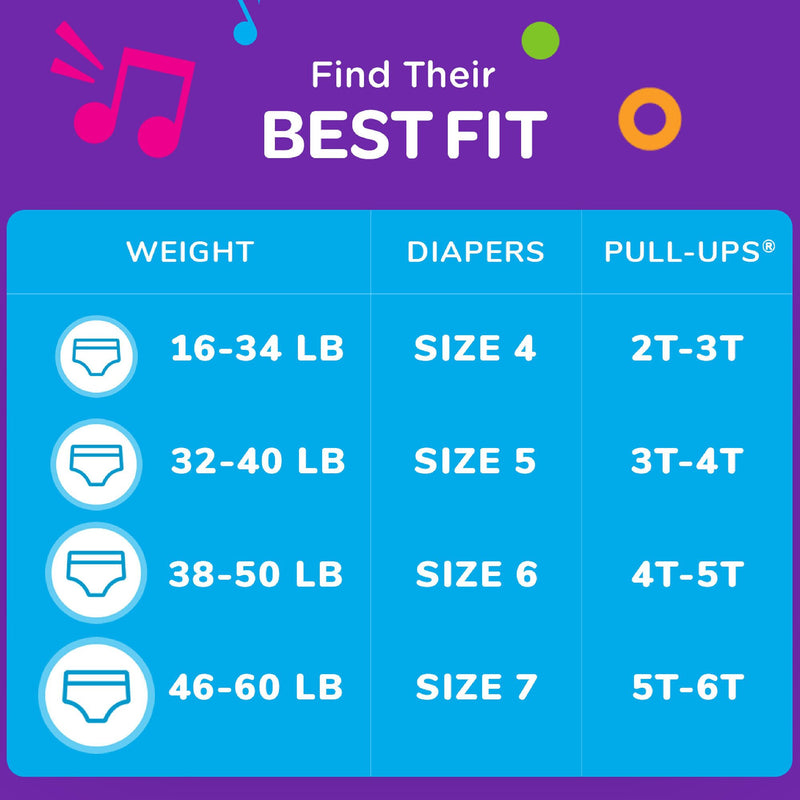 Pull-Ups® Male Toddler Training Pants Size 4T to 5T Disposable Moderate Absorbency (1160322_PK) 17/PK
