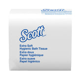 Scott® Control HBT Toilet Tissue White 2-Ply Standard Size Folded 250 Sheets 4-1/2 X 8-1/10 Inch (499135_CS) 36/CS