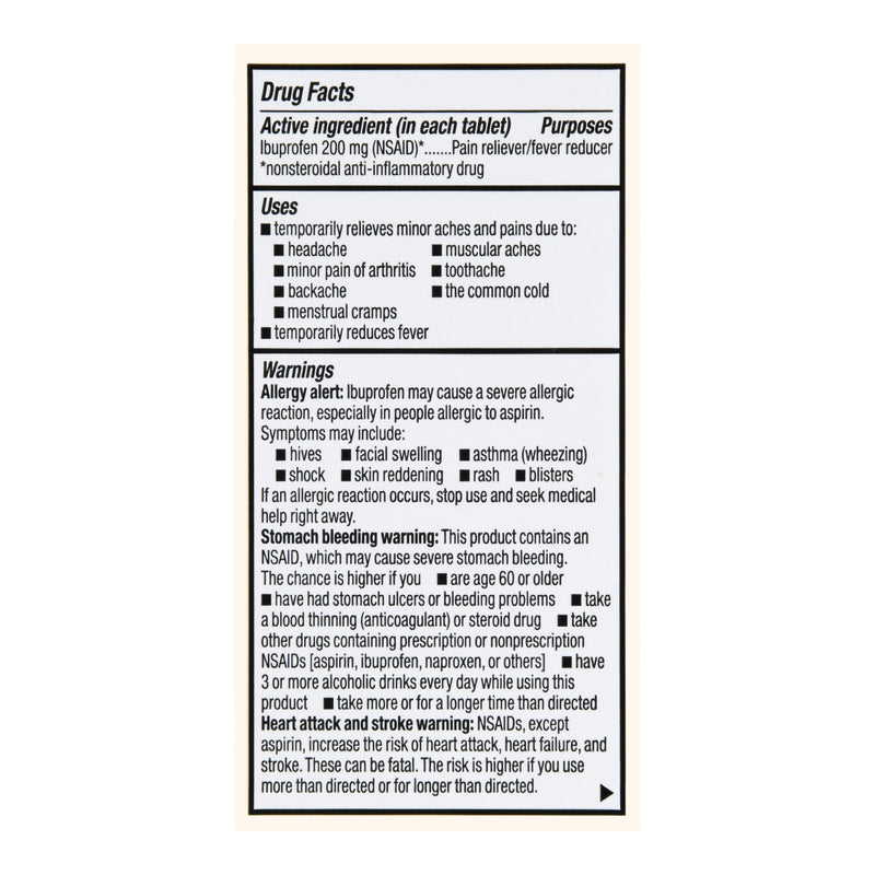 Foster & Thrive™ Pain Relief 200 mg Strength Ibuprofen Tablet 24 per Bottle (1238964_BT) 1/BT