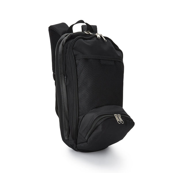 McKesson Feeding Pump Backpack Black, Pump Pocket, Outside View Window, Solution Wrap, Support Straps, 2 X 9 X 15 Inch (1138436_EA) 1/EA
