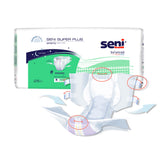 Seni® Super Plus Unisex Adult Incontinence Brief Medium Disposable Heavy Absorbency (1163863_CS) 75/CS