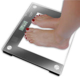 Ideaworks® Floor Scale Digital Display 550 lbs. / 250 kg Capacity Black / Glass AC Power (848530_EA) 1/EA