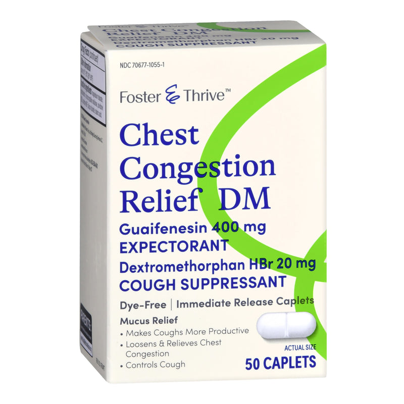 Foster & Thrive™ Cold and Cough Relief 400 mg - 20 mg Strength Tablet 50 per Box (1235099_BX) 50/BX