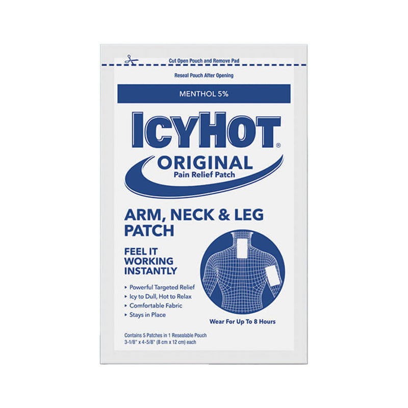 Icy Hot® Topical Pain Relief 5% Strength Menthol Patch 5 per Box (762283_PK) 5/PK