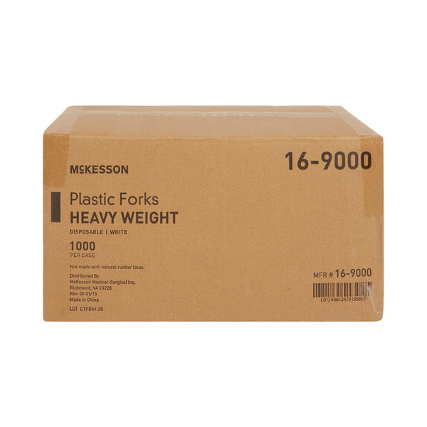 McKesson Fork Heavy Weight White Polypropylene (959242_CS) 1000/CS