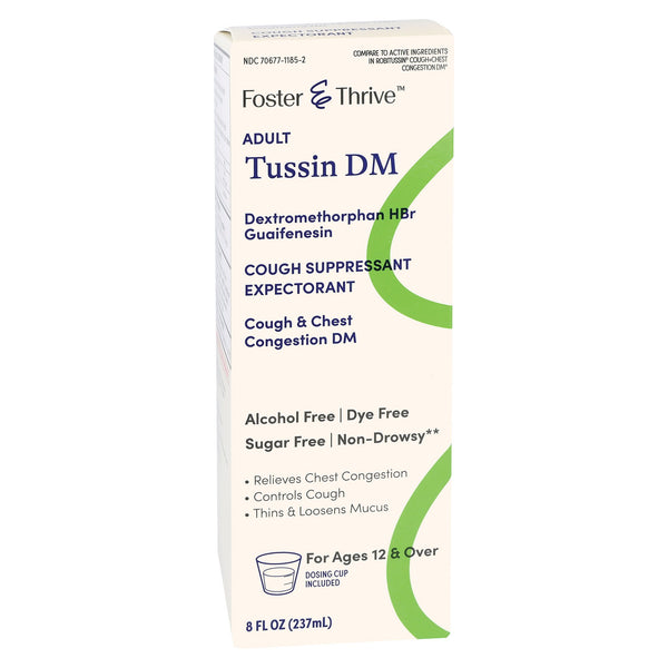 Foster & Thrive™ Cold and Cough Relief 50 mg - 5 mg / 5 mL Strength Syrup 8 oz. (1238945_BT) 1/BT