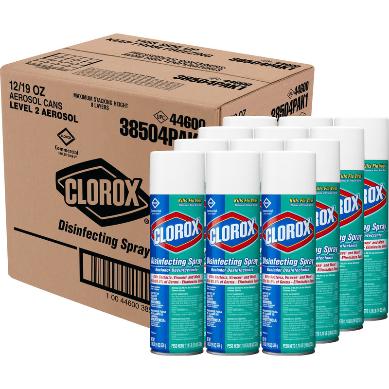 Clorox Commercial Solutions® Clorox® Surface Disinfectant Alcohol Based Aerosol Spray Liquid 19 oz. Can Fresh Scent NonSterile (585450_EA) 1/EA