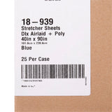 McKesson Stretcher Sheet Flat 40 W X 90 L Inch Blue Polyback Airlaid Disposable (148016_CS) 25/CS