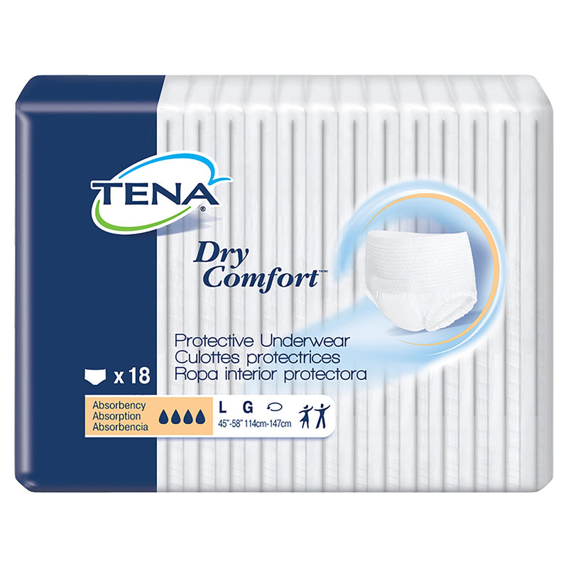 TENA® Dry Comfort™ Unisex Adult Absorbent Underwear Pull On with Tear Away Seams Large Disposable Moderate Absorbency (959413_CS) 72/CS