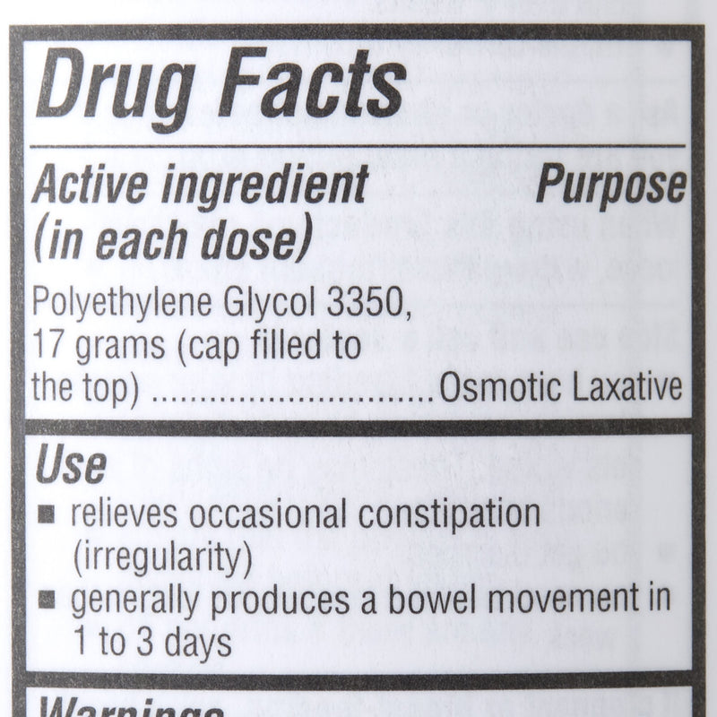 Geri-Care® Laxative Powder 8.3 oz. Polyethylene Glycol 3350 (798848_CS) 12/CS