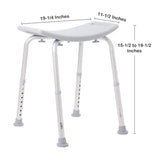 McKesson Bath Bench Without Arms Aluminum Frame Without Backrest 19-1/4 Inch Seat Width 300 lbs. Weight Capacity (1065209_EA) 1/EA