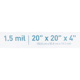 McKesson Patient Belongings Bag 4 X 20 X 20 Inch Polyethylene Drawstring Closure White (447753_CS) 250/CS