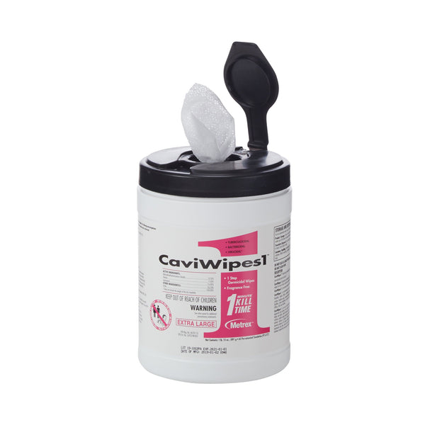 CaviWipes1™ Surface Disinfectant Premoistened Alcohol Based Manual Pull Wipe 65 Count Canister Alcohol Scent NonSterile (821776_CN) 65/CN