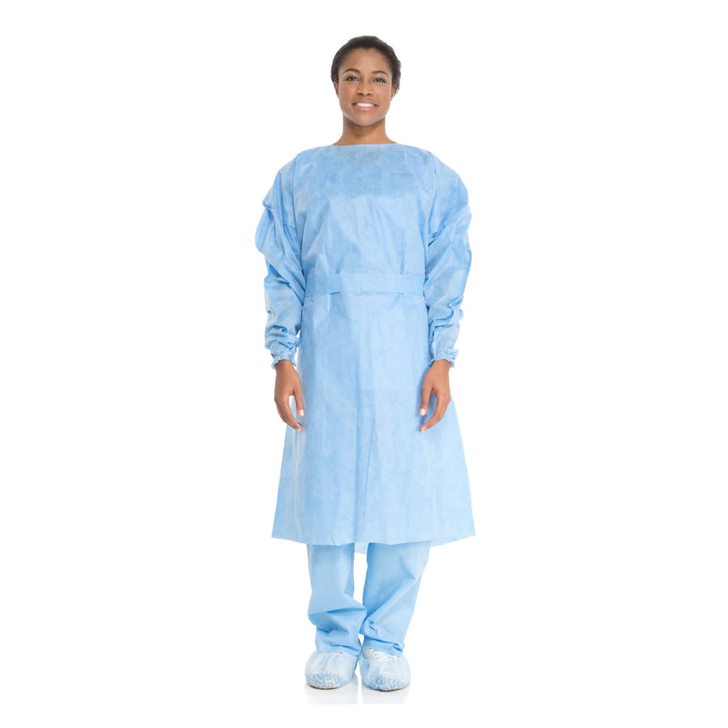 Halyard Tri-Layer Protective Procedure Gown X-Large Blue NonSterile AAMI Level 2 Disposable (683687_PK) 10/PK