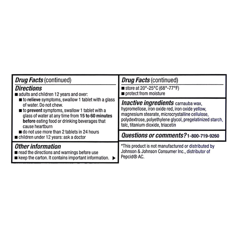 Major® Antacid 10 mg Strength Tablet 60 per Box (1103614_BT) 1/BT