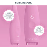 ISSA™ baby Sonic Toothbrush Pearl Pink Bunny Ages Birth to 4 Years Silicone (1252888_EA) 1/EA