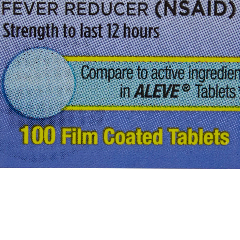 McKesson Brand Pain Relief 220 mg Strength Naproxen Sodium Tablet 100 per Bottle (866981_BT) 1/BT