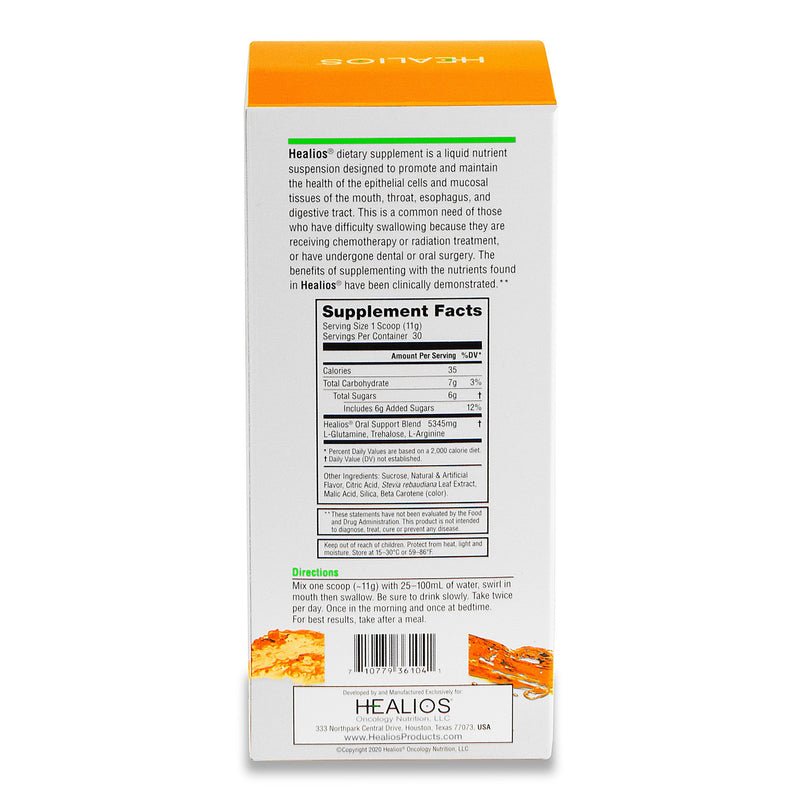Healios® Oral Supplement Orange Flavor Powder 11.64 oz. Jar (1218419_EA) 1/EA