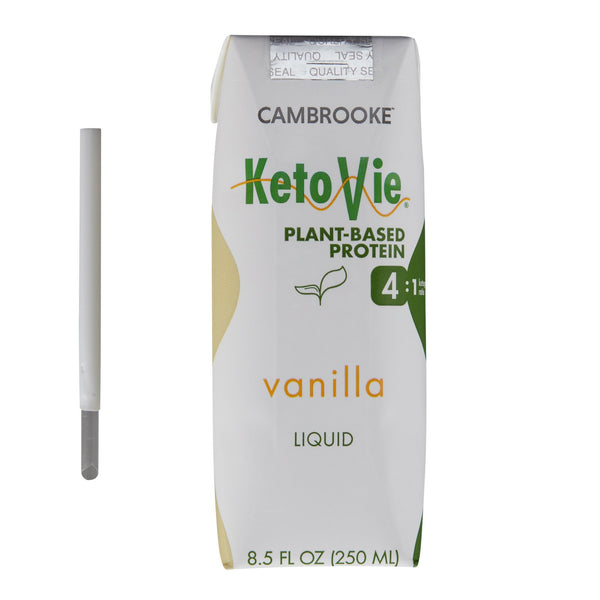 KetoVie® 4:1 Plant-Based Protein Oral Supplement Vanilla Flavor Liquid 8.5 oz. Carton (1205114_EA) 1/EA