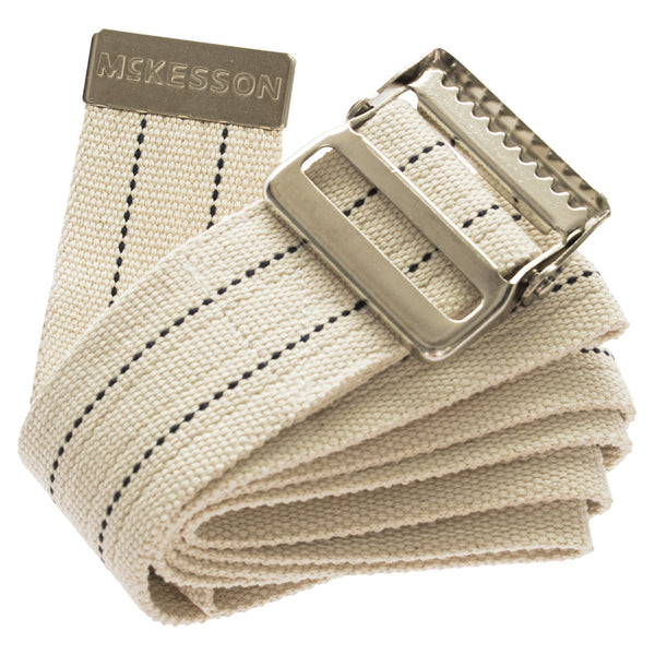 McKesson Gait Belt 60 Inch Length White Polyester (864676_EA) 1/EA