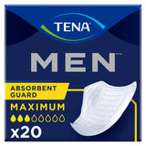 TENA® Men™ Maximum Bladder Control Pad 8 Inch Length Heavy Absorbency Dry-Fast Core™ One Size Fits Most (465704_BG) 20/BG