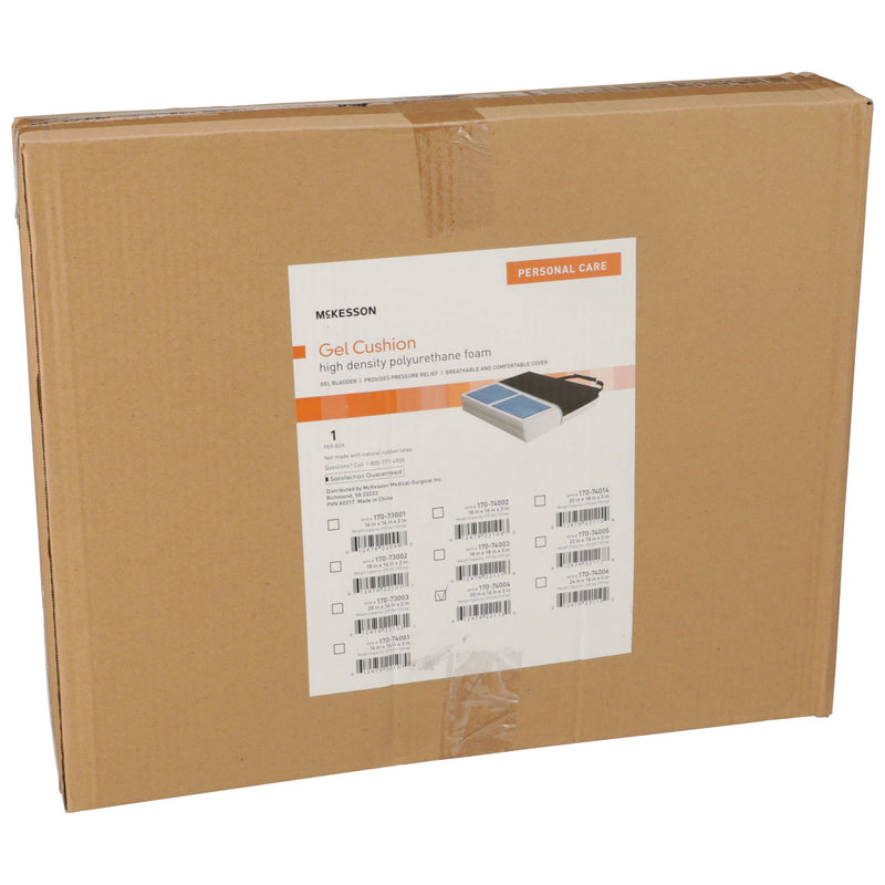 McKesson Seat Cushion 20 W X 16 L X 3 D Inch Foam / Gel (1065585_CS) 4/CS