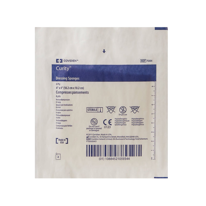 Curity™ Nonwoven Sponge 4 X 4 Inch 6-Ply Sterile 2 per Pack (319263_PK) 1/PK