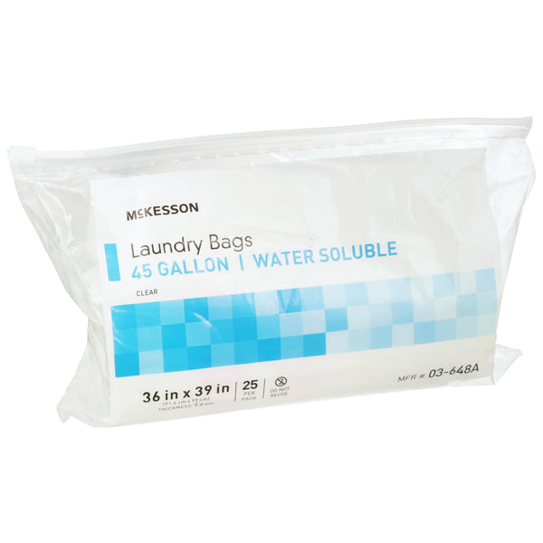 McKesson Hot Water Soluble Laundry Hamper Bag 40 to 45 gal. 36 X 39 Inch Disposable (1147892_PK) 25/PK