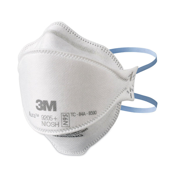 3M™ Aura™ Series N95 Particulate Disposable Respirator, 9205+, Non-Oil Based Particles, 440 EA/CA (142-9205BULK) Case of 440